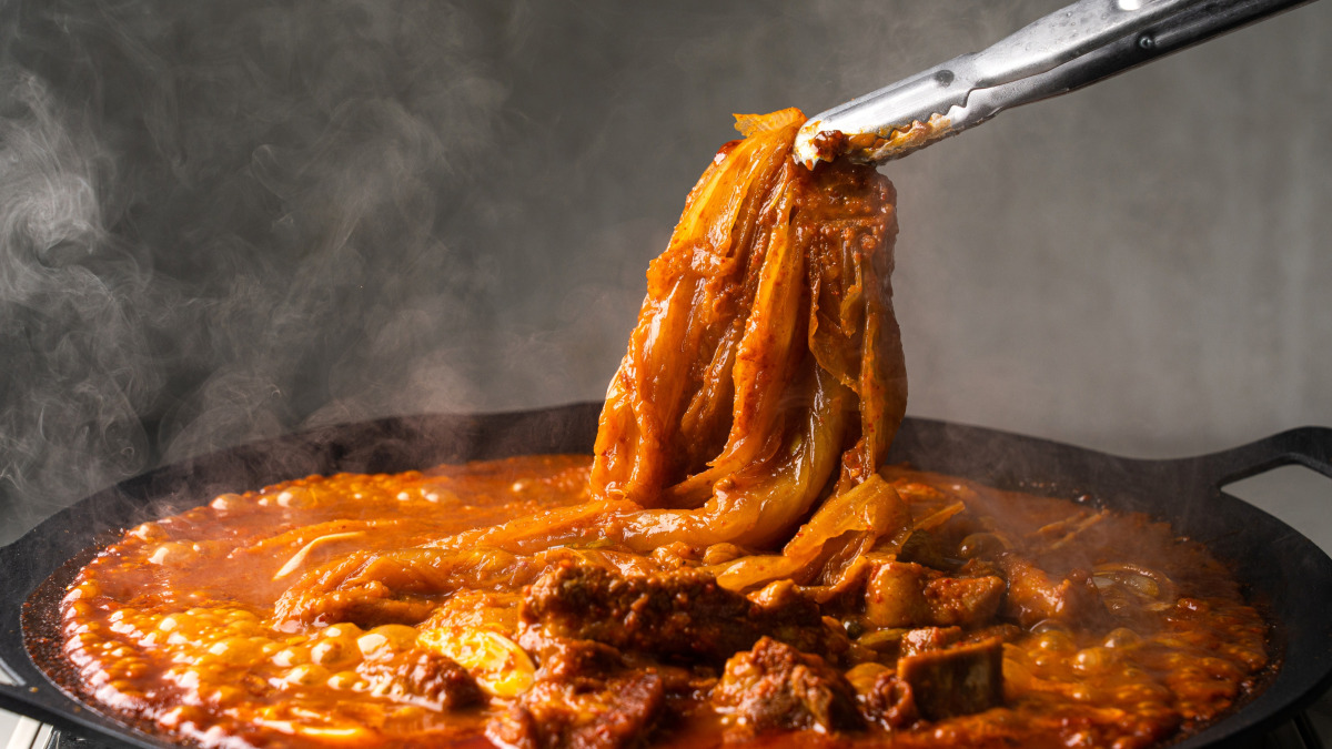 [김치찜] 돼지고기만500g? 묵은지로 완벽한맛 돼지갈비 김치찜