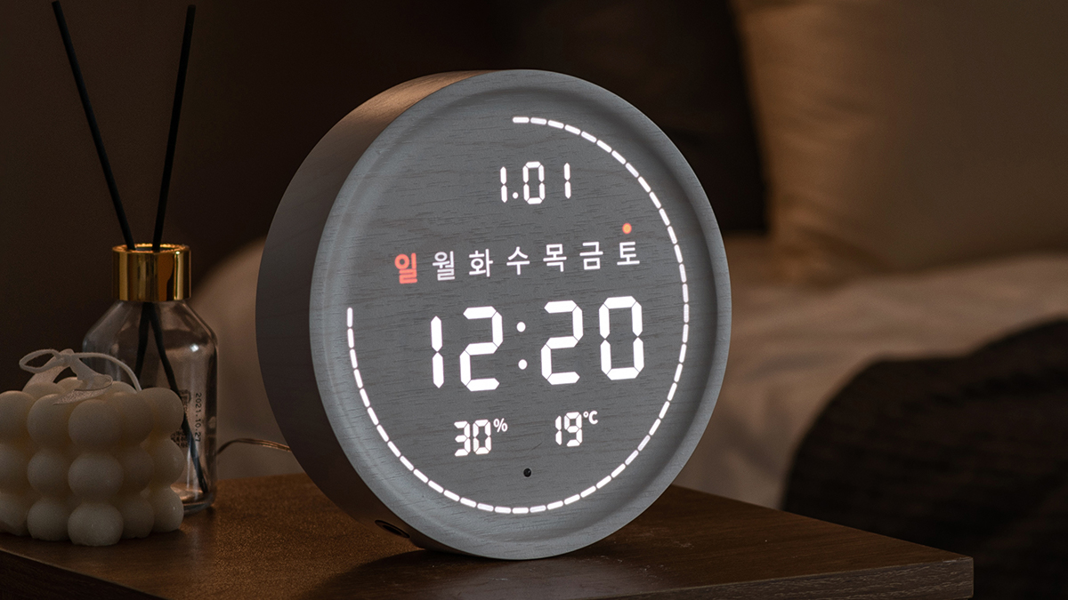 [LED 시계] 디자인에 반하고, 기능에 놀라는 프리미엄 WiFi LED시계