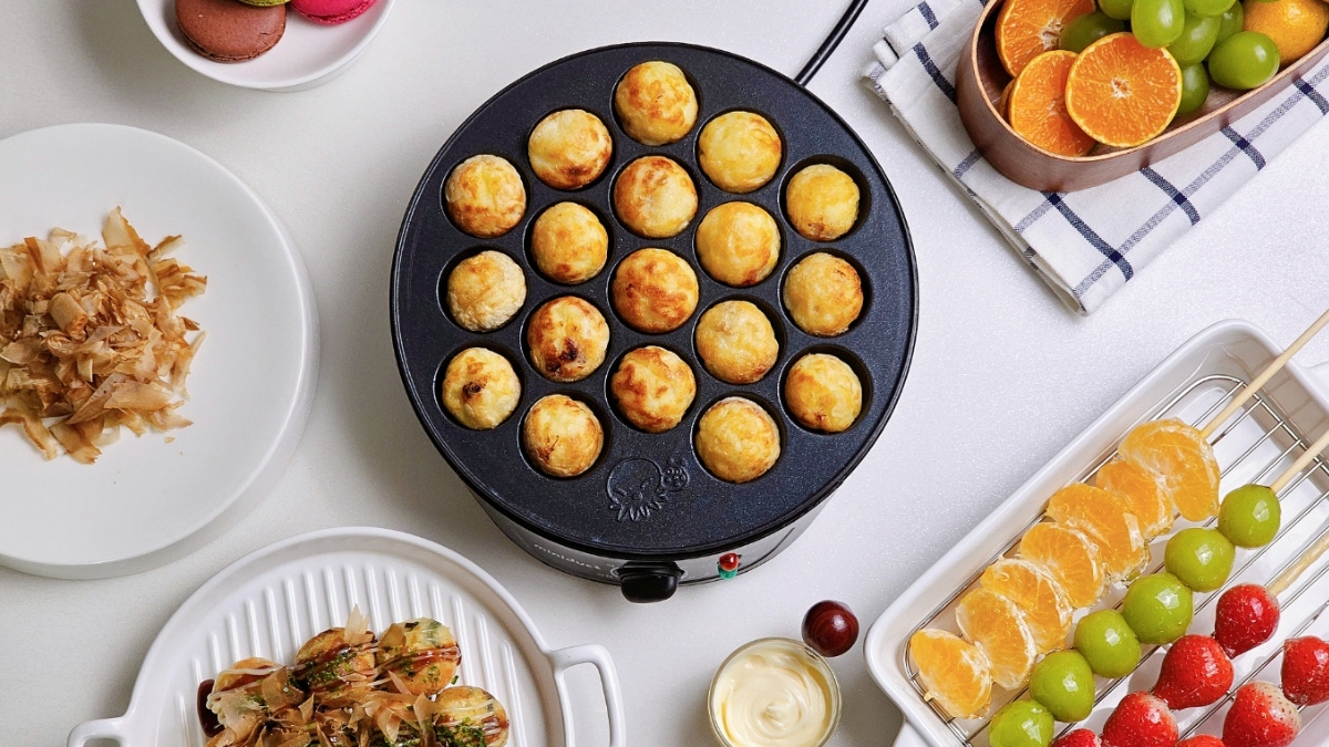 [제조기] '온도 조절'이 가능해진 신개념 타코야끼 메이커, 이제 집에서 즐겨요!