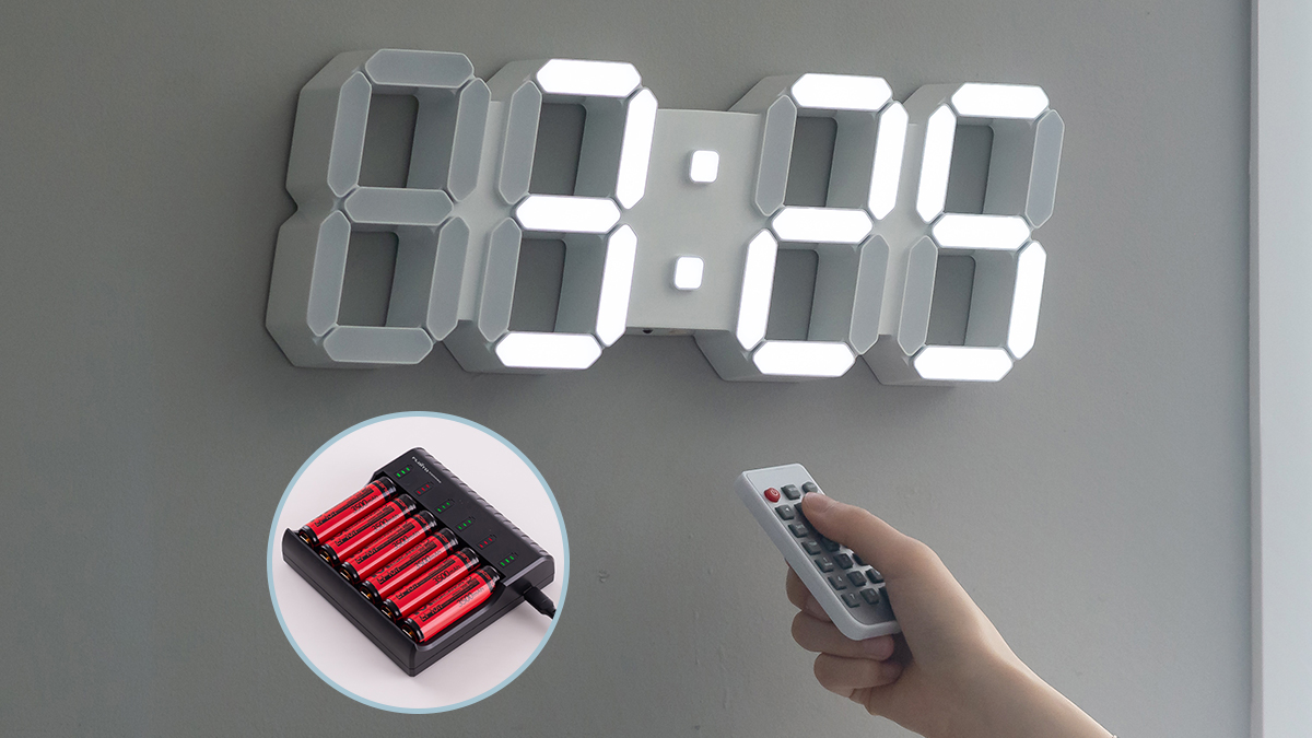 [LED 시계] 선없이 깔끔하게! 플라이토 코드리스 무선 LED 시계