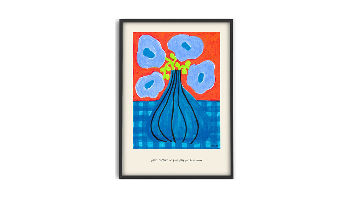 [아트포스터] Madelen Möllard 작가, Blue Poppies