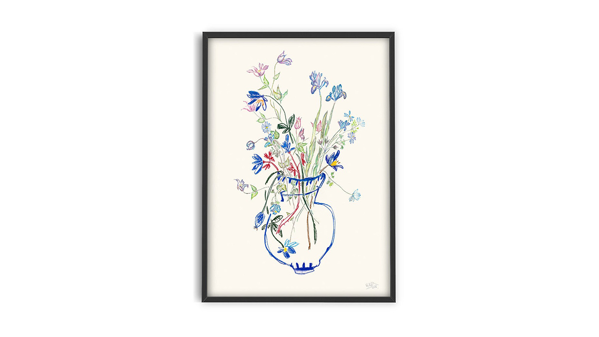 [아트포스터] Mette Rix 작가, Wild Flowers Blue