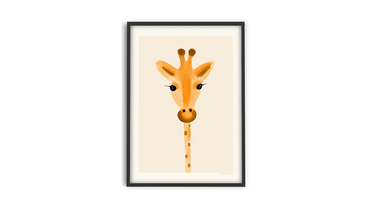 [아트포스터] Maxime Rokus 작가, Curious Giraffe