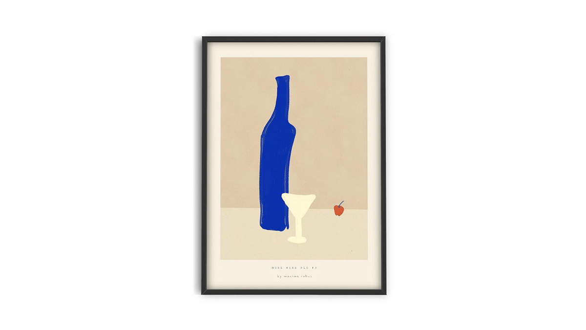 [아트포스터] Maxime Rokus 작가, More wine plz 3