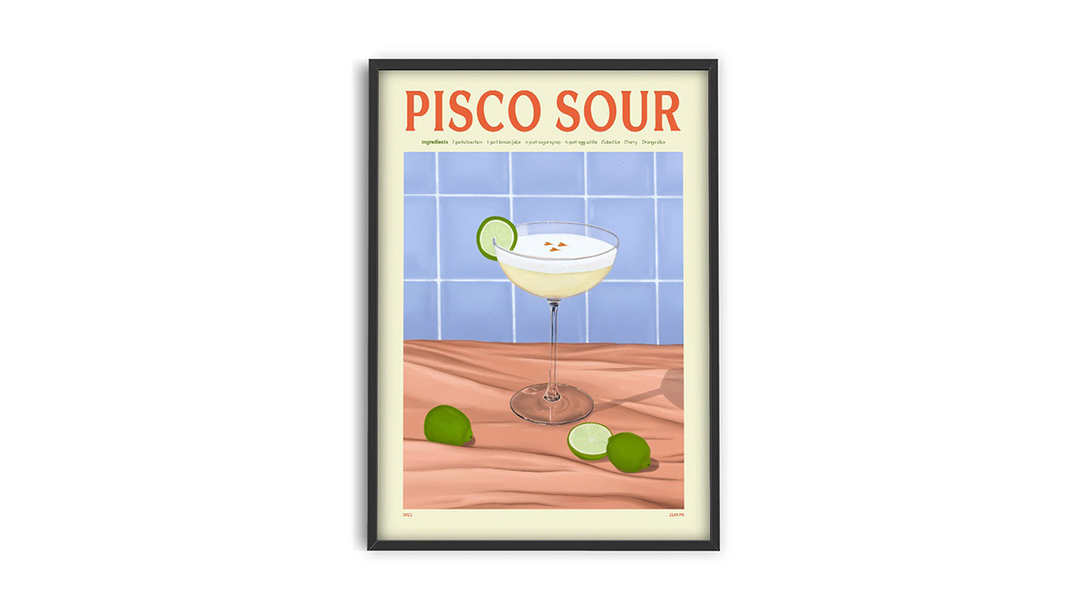 [아트포스터] Elin PK 작가, Pisco Sour