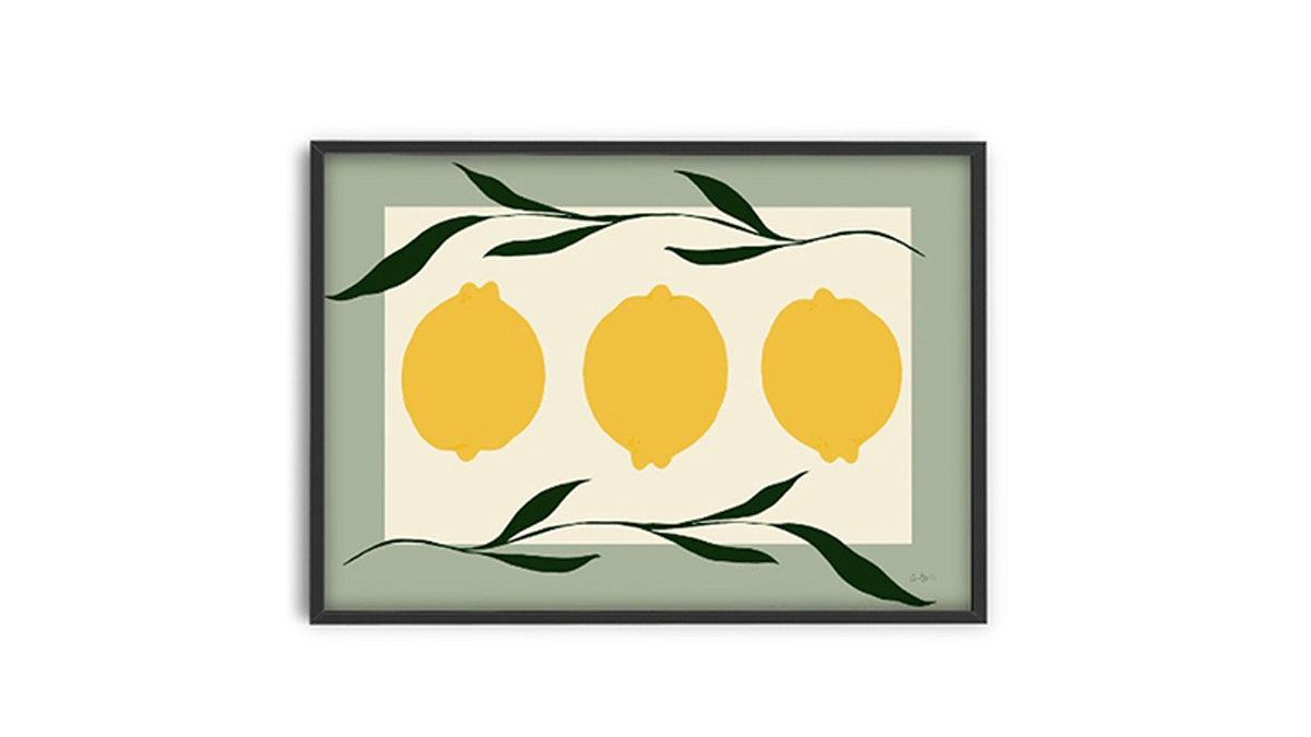 [아트포스터] Three Lemons Green