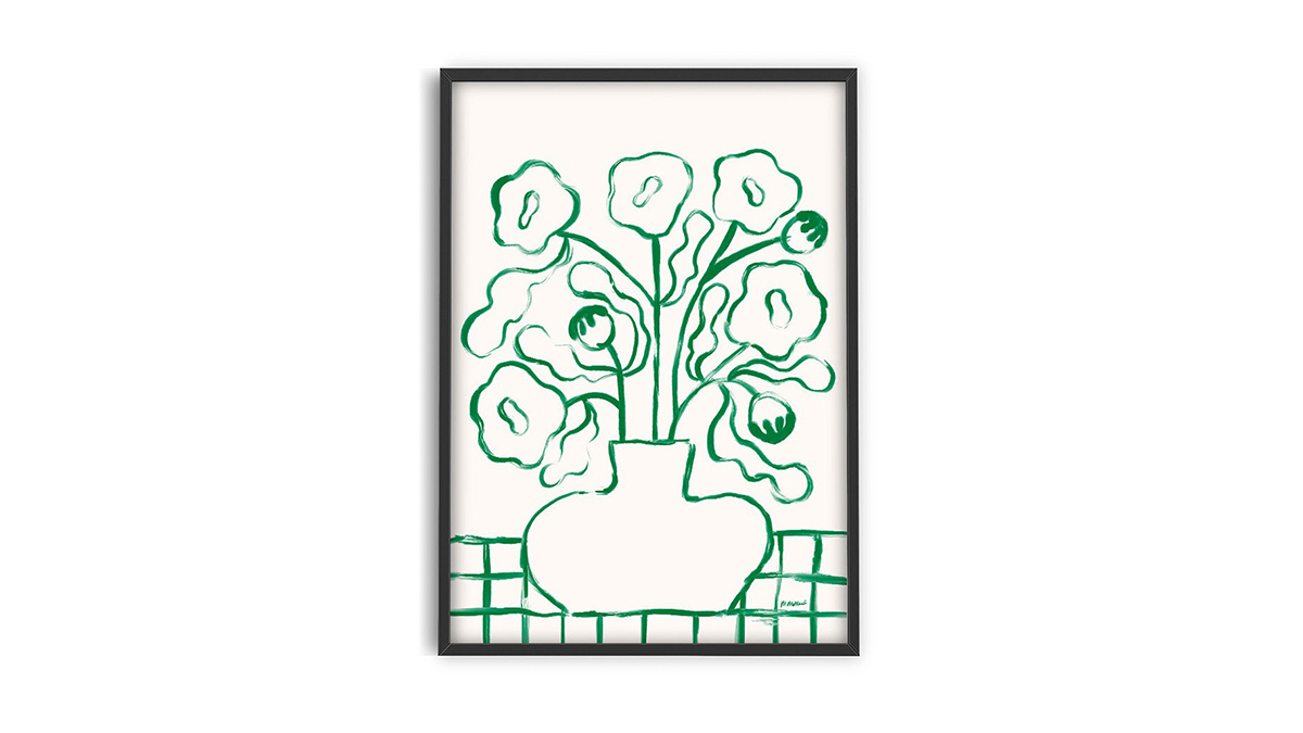 [아트포스터] Green Silhouette Poppies