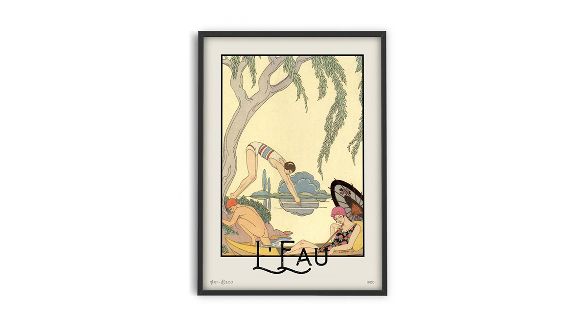 [아트포스터] George Barbier 작가, L'Eau