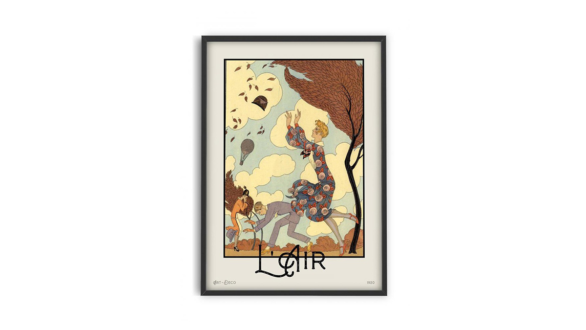 [아트포스터] George Barbier 작가, L' Air