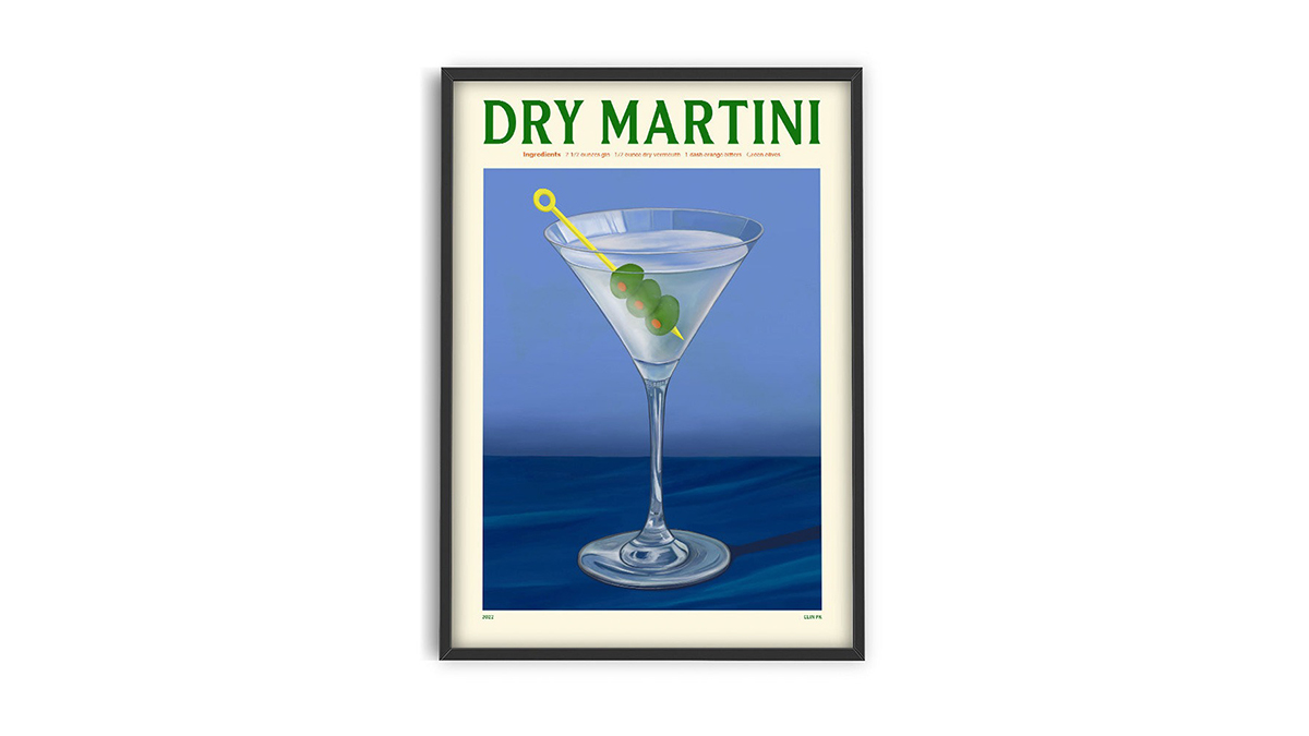 [아트포스터] Elin PK 작가, Dry Martini