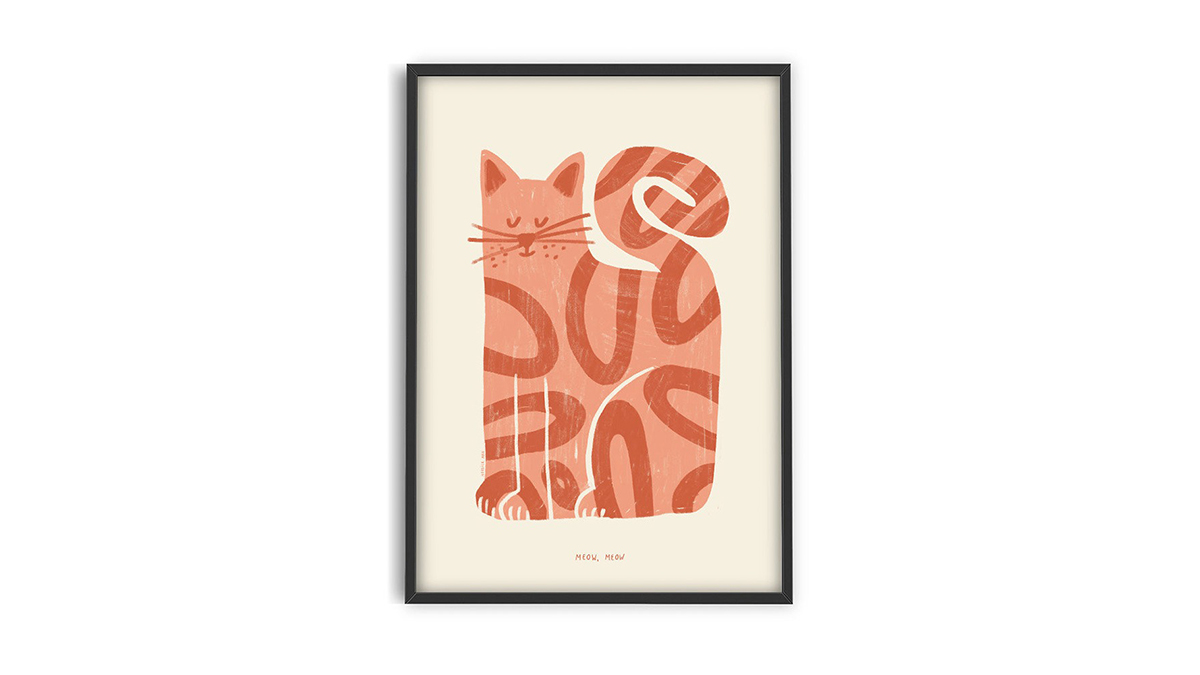 [아트포스터] Anouk 작가, Meow, Meow