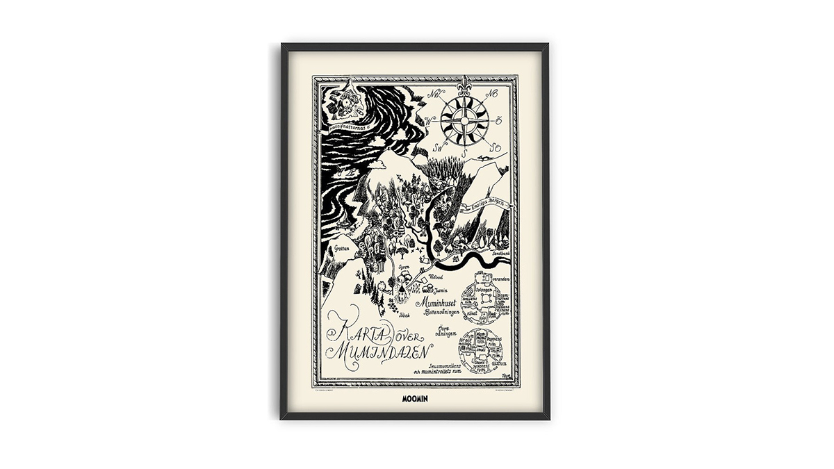 [아트포스터] Moomin, Map of Moomin Valley II