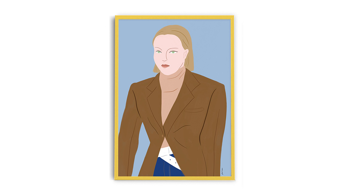 [아트포스터] 진주희 작가, 모델(tory burch)