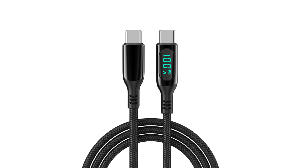 [충전케이블]보바 100W C to C LED 디스플레이 초고속충전케이블