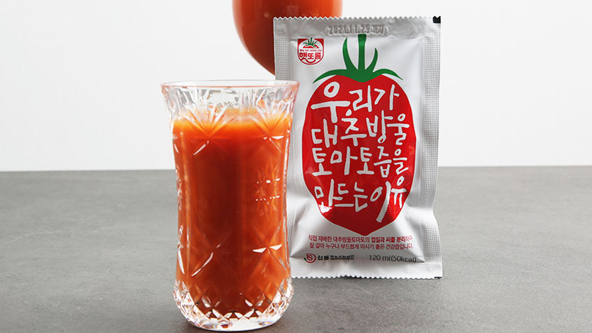 부여농부의 대추방울토마토즙 GAP 인증 / 껍질과 씨 제거