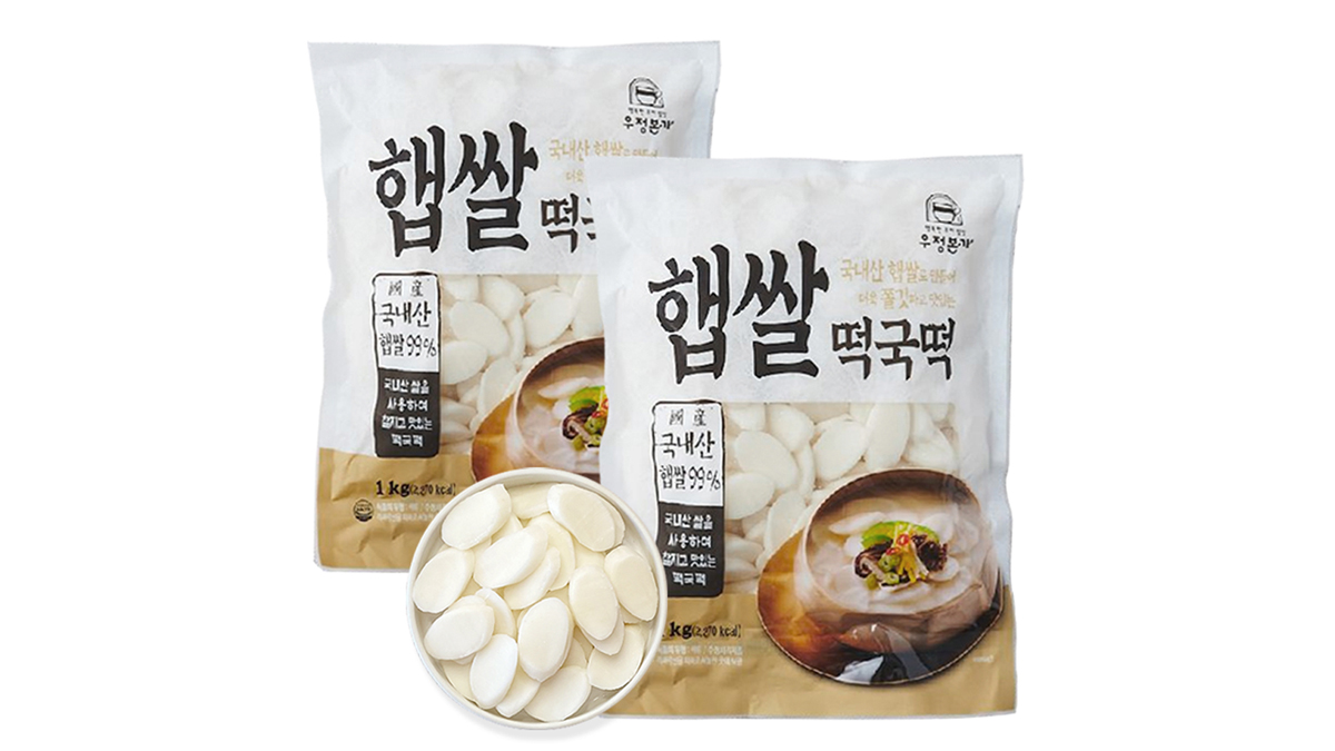[떡국떡] 퍼지지않고 쫄깃한 국내산 햅쌀 떡국떡 2kg