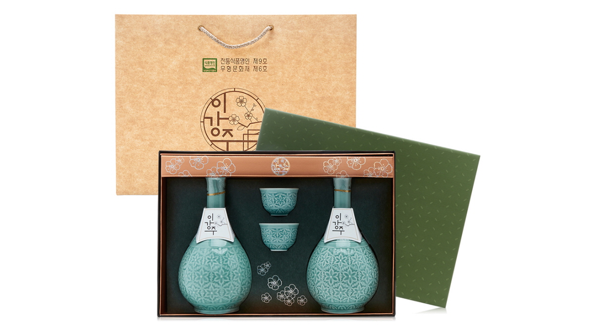조선3대명주 조정형명인 전주 이강주 25도 500ml 2병 주병세트