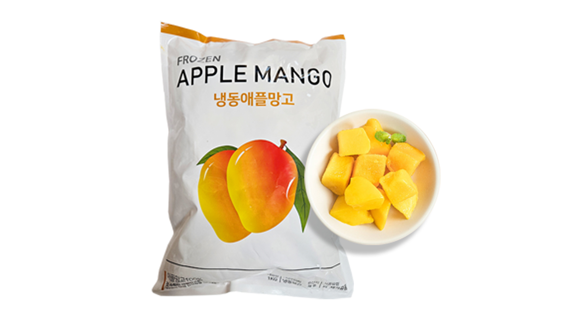 [냉동 애플망고 다이스] IQF개별급속 동결로 달콤한 맛과 영양 그대로!