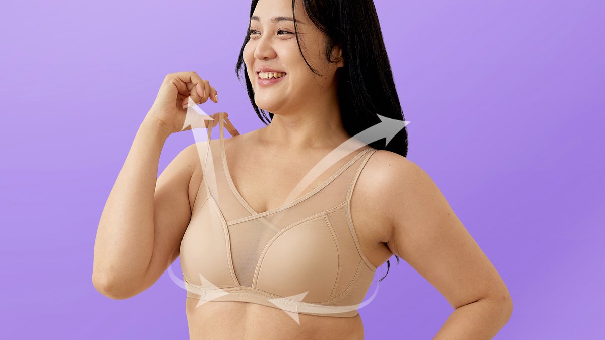[브라]무거운 큰컵 브라는잊으세요!가볍고 더 편안한해진<미니마이저 브라>